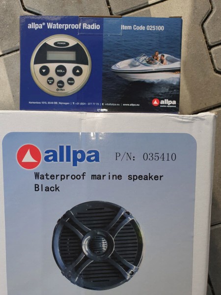 Allpa Boot Radio Set MP3 + Lautsprecher